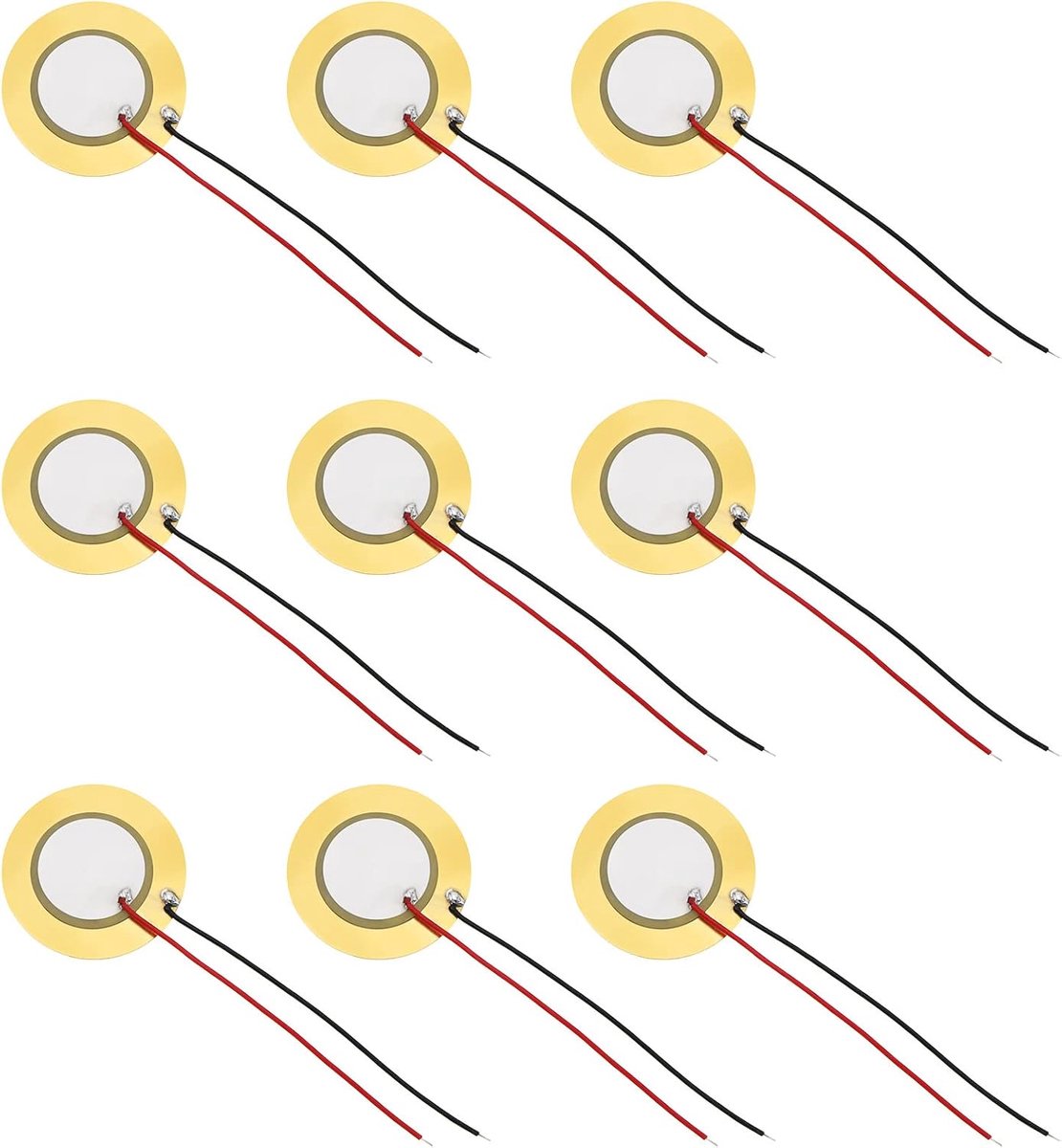 Piezo-element 27mm - 30 stuks - Voorversterker - Geschikt voor akoestische gitaar