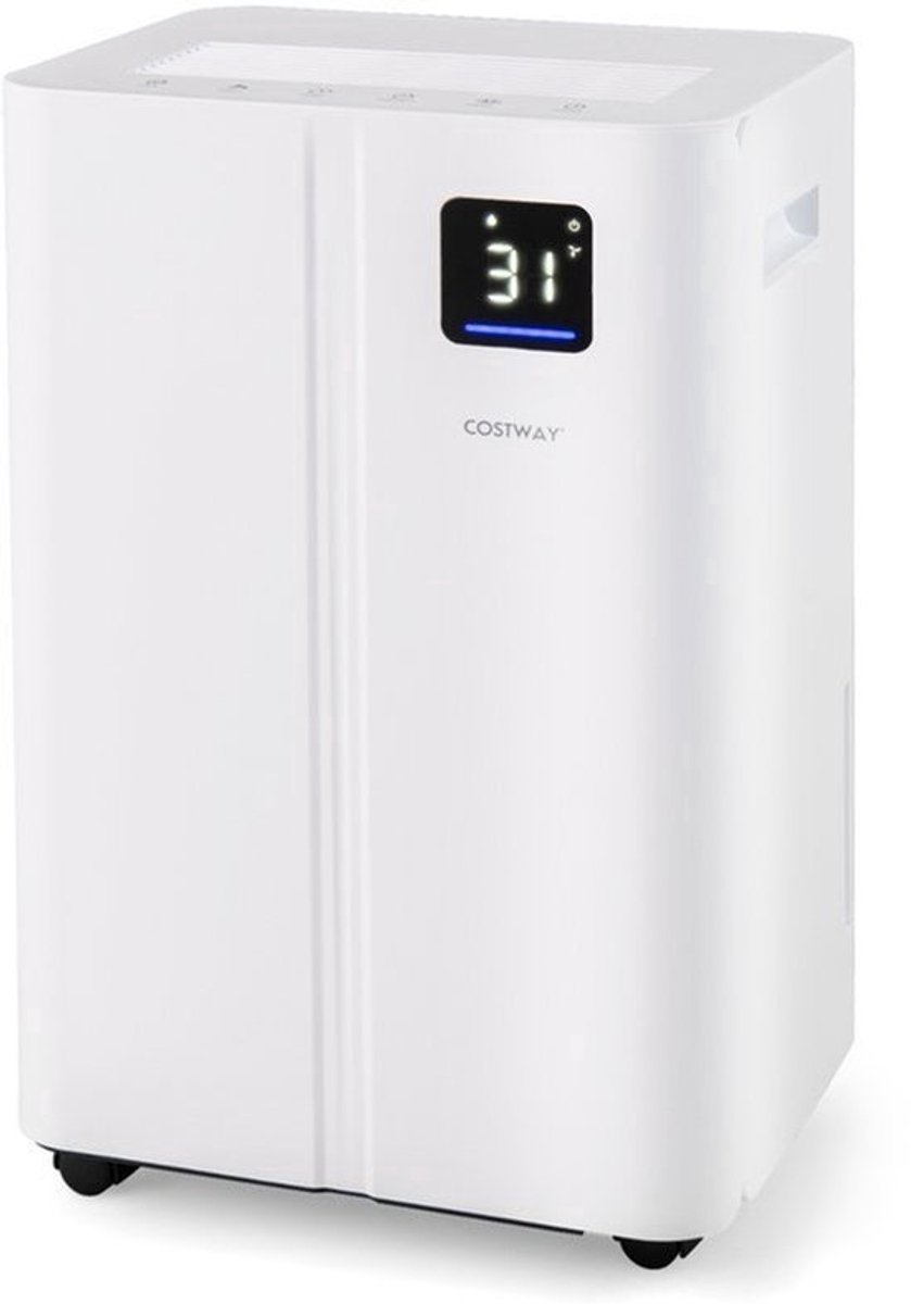 Luchtontvochtiger 25,5 L/Dag - Elektrische Ontvochtiger - 500 W Vermogen - 4 Liter Watertank - ABS Materiaal - Voor 25 m² - Timer En LED Display