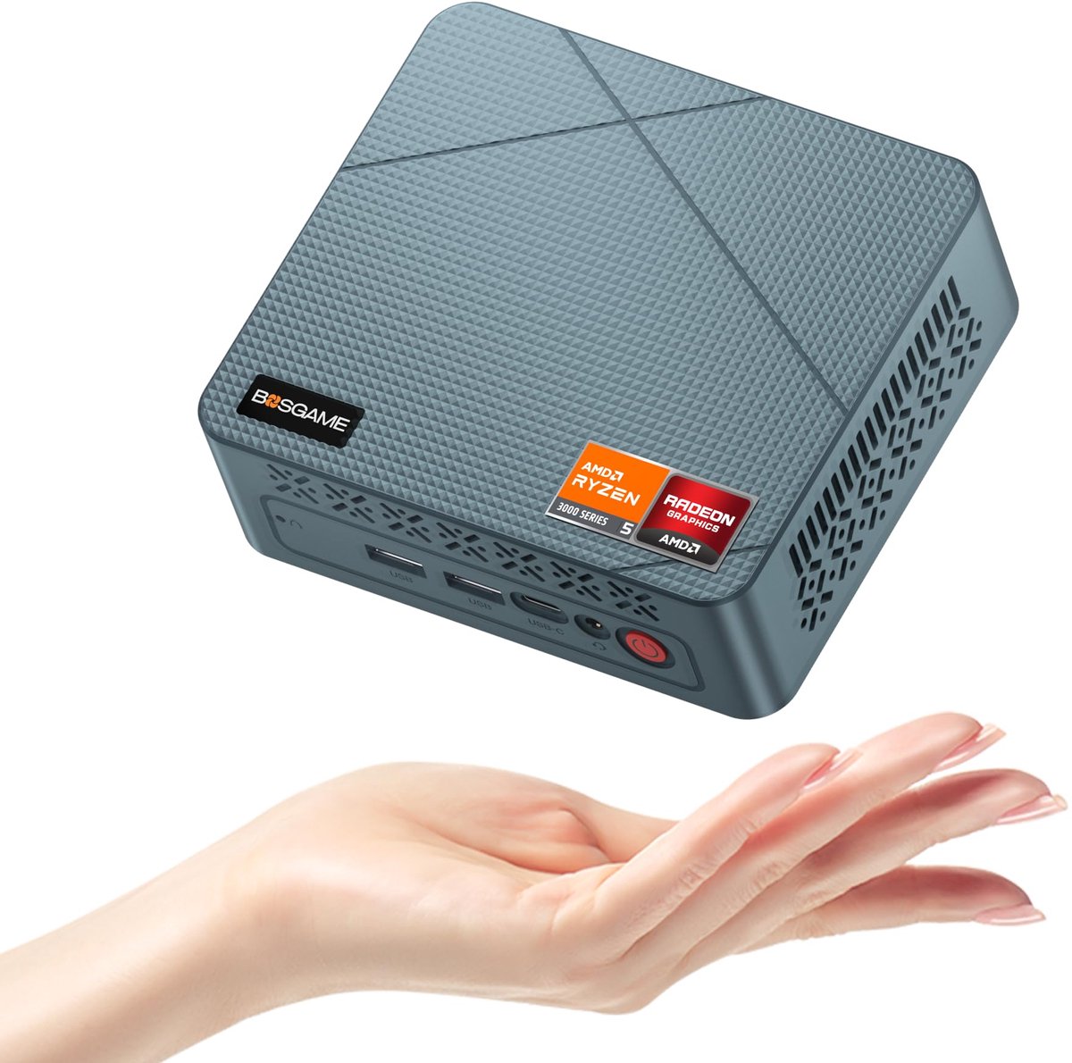 Mini PC Desktop - AMD Ryzen 5 3501U - 8GB RAM - 256GB SSD - Windows 11 Pro - Compact Formaat