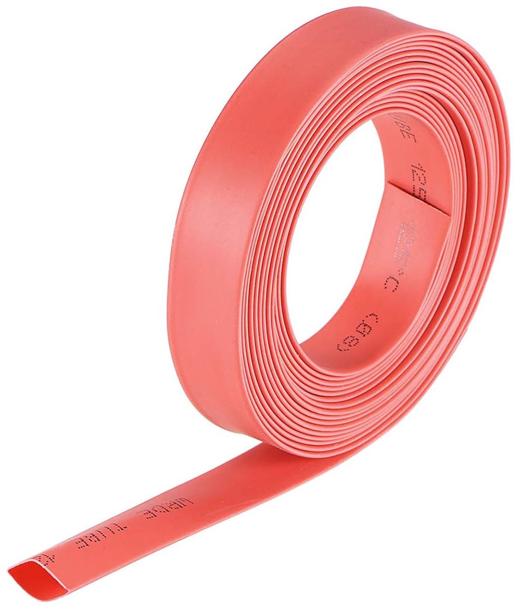 Krimpkous 8mm - Rood - 3mm 2:1 verhouding - Voor hengelgrepen - Bescherming en grip