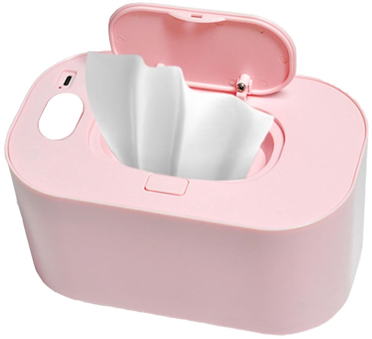 Babydoekjeswarmer met digitaal display, dispenser voor babydoekjes met grote capaciteit, stroomvoorziening via USB, instelbare temperatuurverwarming (temperatuur