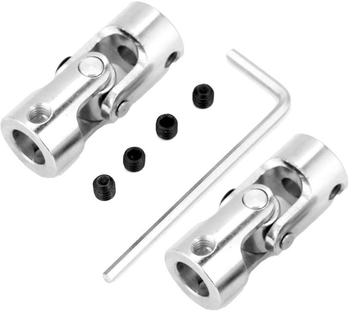 2 Stuks Asverbinding DIY Stuurlengte 35mm OD 14mm Motor Connector voor Aansluiten Model Auto 'S(Binnendiameter 8 * 8 mm)