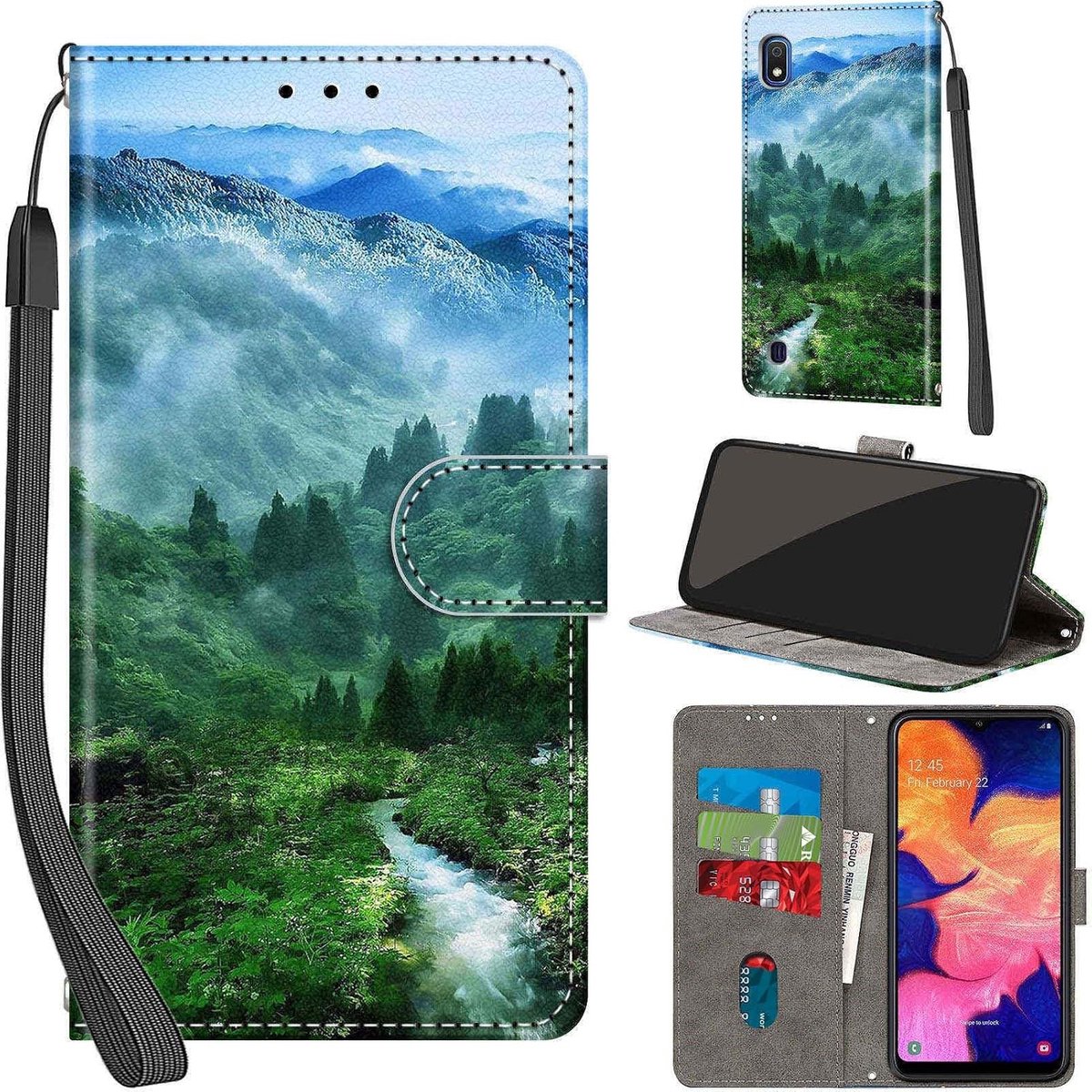 Portemonnee Telefoonhoes voor Samsung Galaxy A10 / M10 Bos