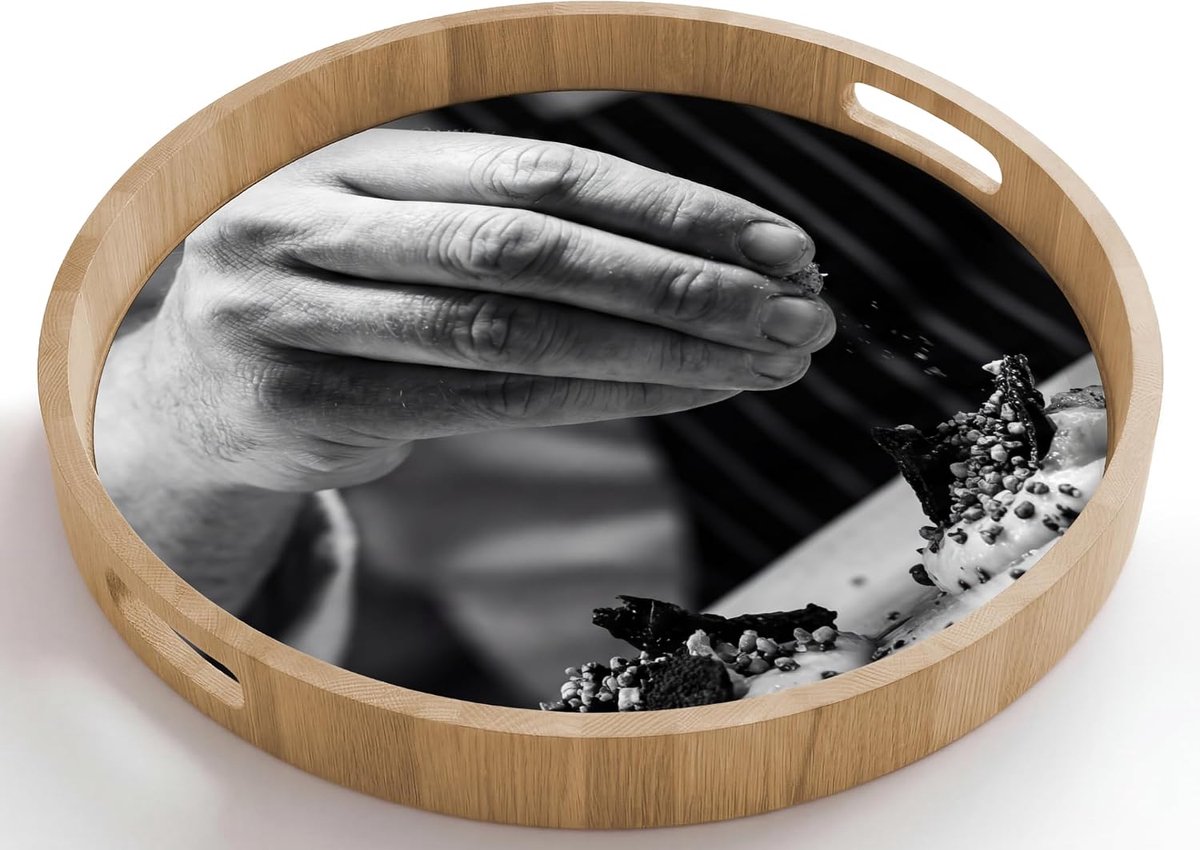 Houten Dienblad Met Handgrepen Eikenhout Krasbestendig