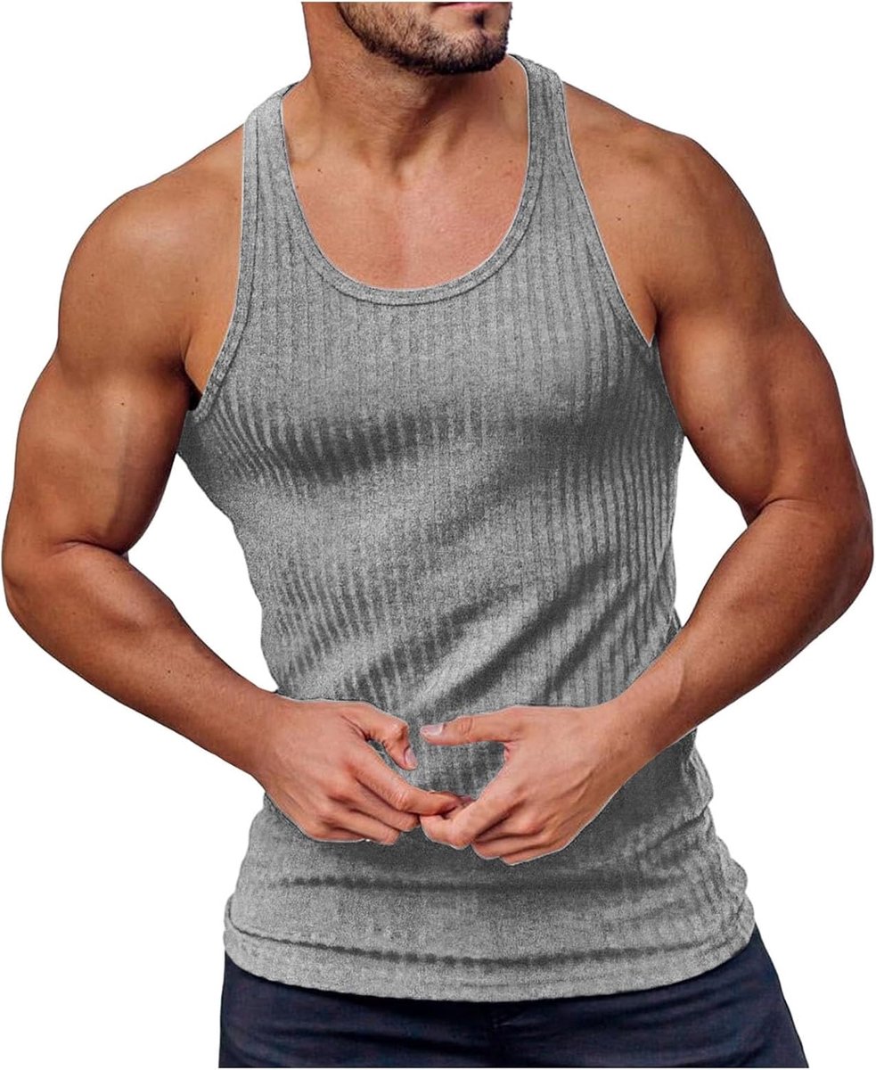 Sportvest met verticale strepen, gebreid, zomer, vest I