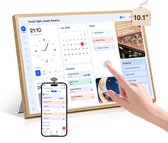 Blackview NEST 10 10,1" Touchscreen Slimme Agenda - Digitale Fotolijst-WiFi 6 - Houttextuur -Haarddisplay -Kalender Sync -Wandmontage - Houtkleur