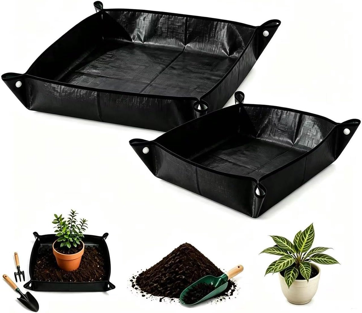 set van 2 plantenonderleggers