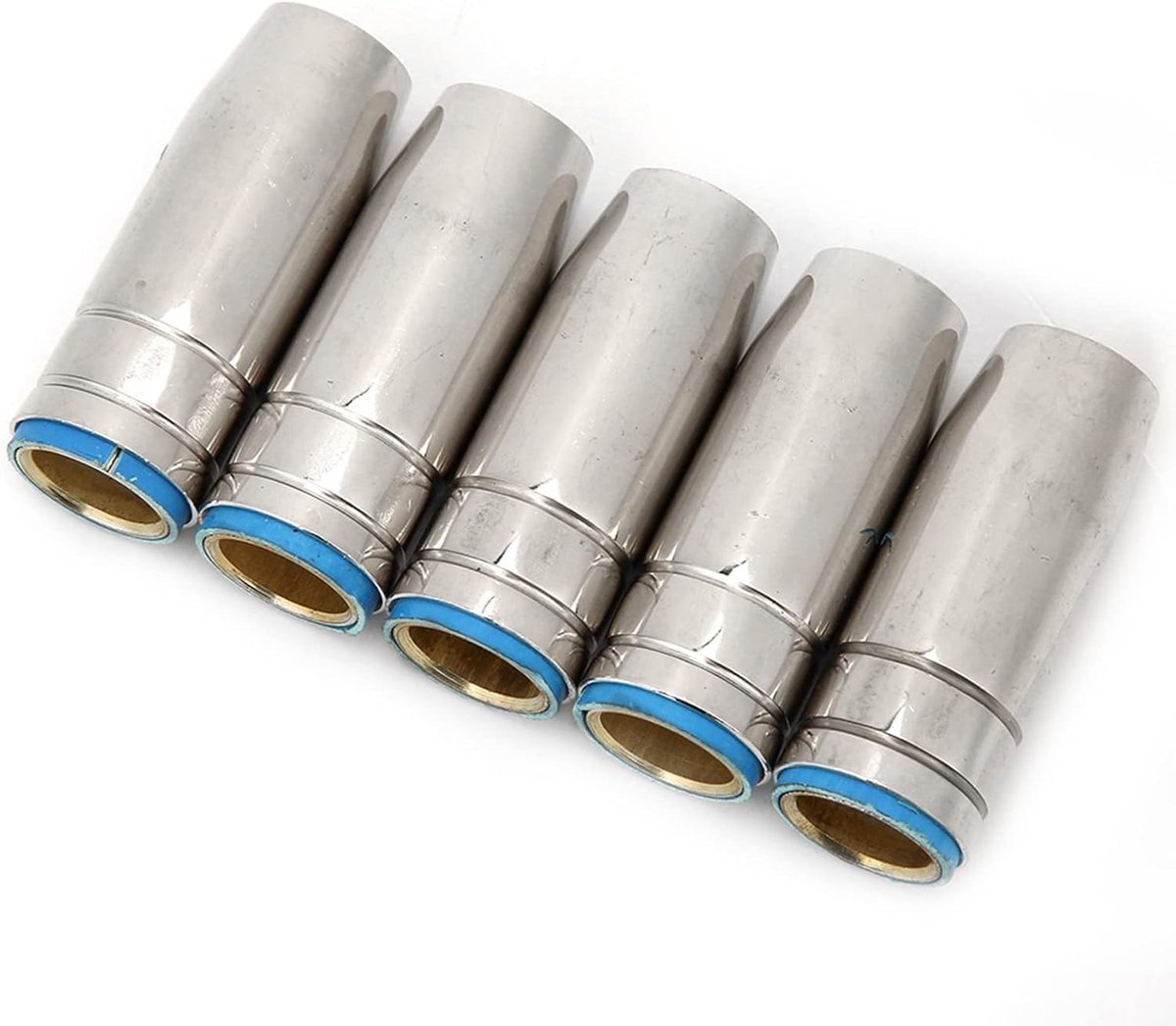 5pcs Hittebestendige Koperen Conische Gasmondstuk 15mm Binzel MB 25AK MIG MAG Lastoorts Accessoires