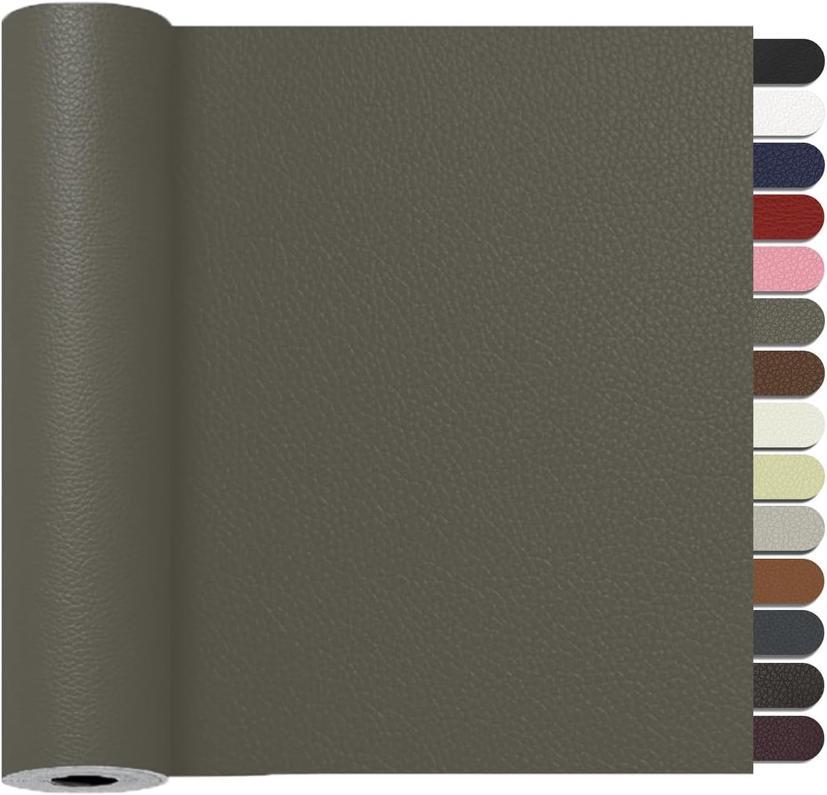 Reparatieset, 60 x 120cm Kunstleer Zelfklevend, Lederen PatchesKunstleer Reparatie Kit Voor Sofa, Autostoel, Meubels, Handtassen, Jassen, Stoelen.(Grijs)