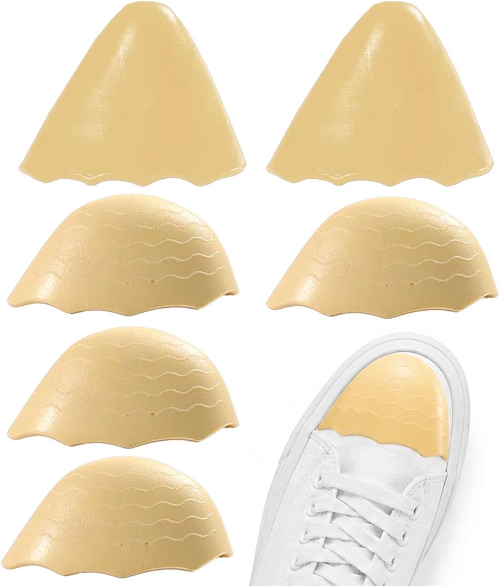 3 paar inlegzolen en hielkussens voor schoenen, verkleiners voor schoenen, met halve binnenzool voor, zacht en comfortabel, verlicht voetpijn, geel