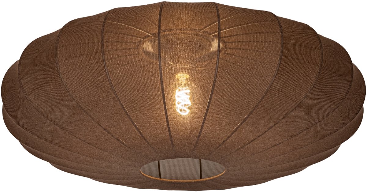 Lumidora Plafondlamp 75807 - Plafonniere - TACK - E27 - Bruin - Textiel - ⌀ 70 cm