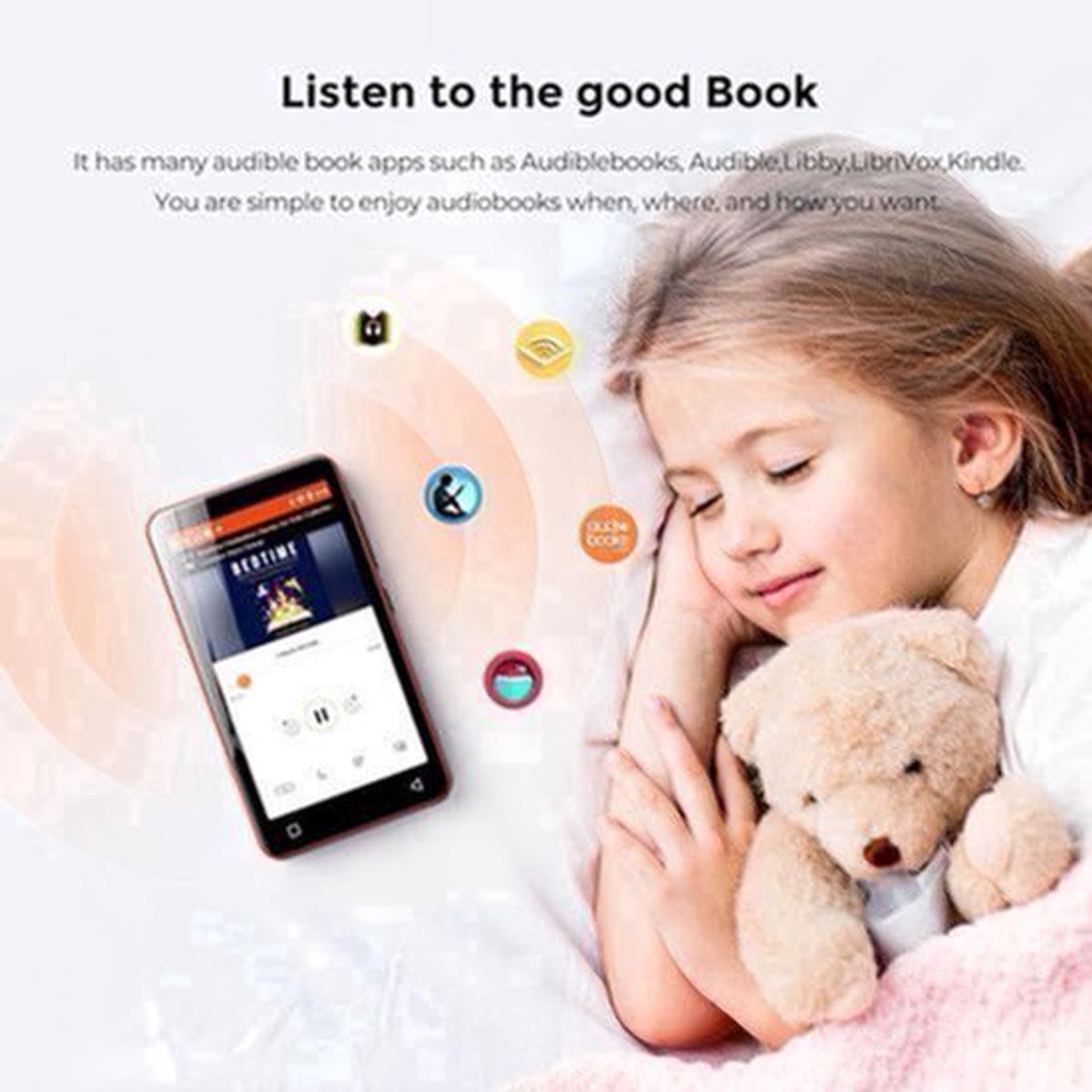 MP3-Speler – Muziekspeler – Draagbare Speler – Audio Speler – Bluetooth Speler – 160GB Opslag – 4 Inch Full Touchscreen