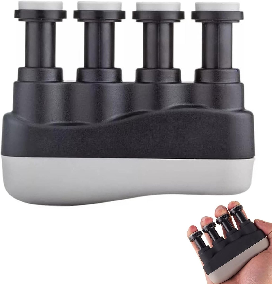 Verstelbare Vingertrainer voor Muzikanten, Oefeninstrument voor Gitaar en Piano, Verbeter je Vingerkracht en Coördinatie, Geschikt voor Beginners en Gevorderden