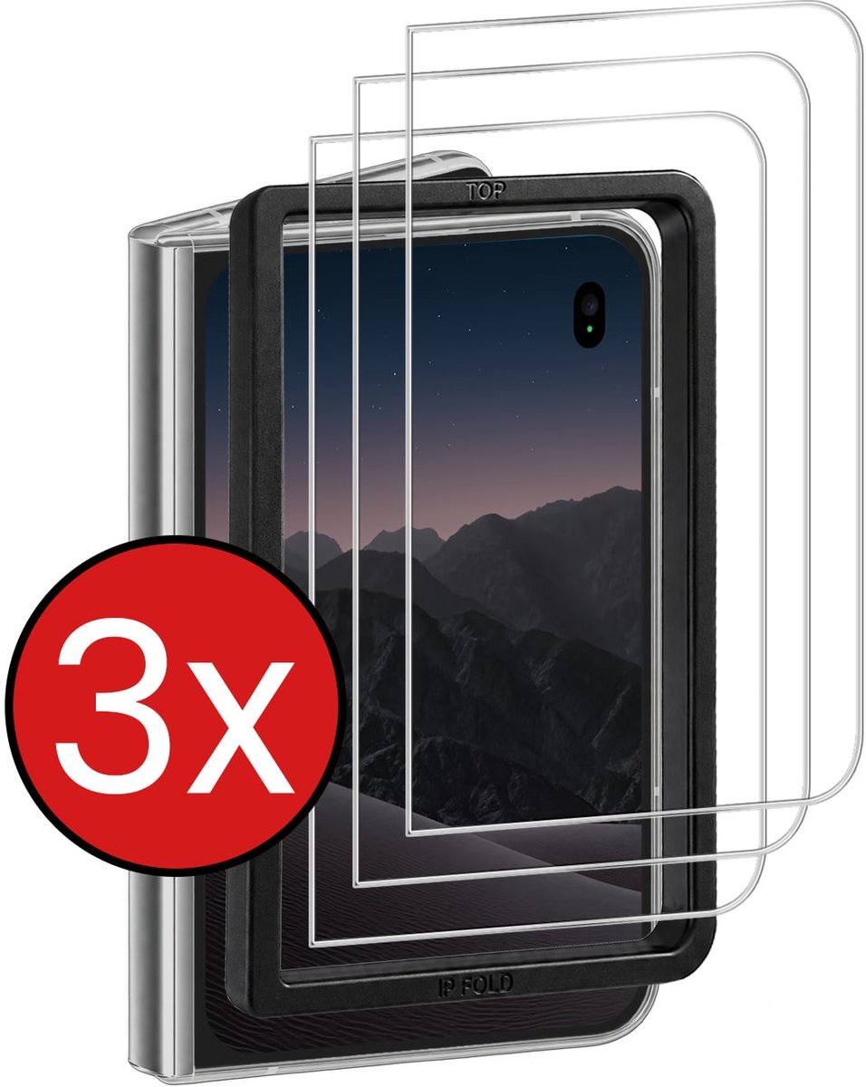 Screenprotector - 3 Stuks - Geschikt voor Apple iPhone Duo - Met Installatie Frame - Beschermglas - Gehard Glas - Tempered Glass - Screen Protector