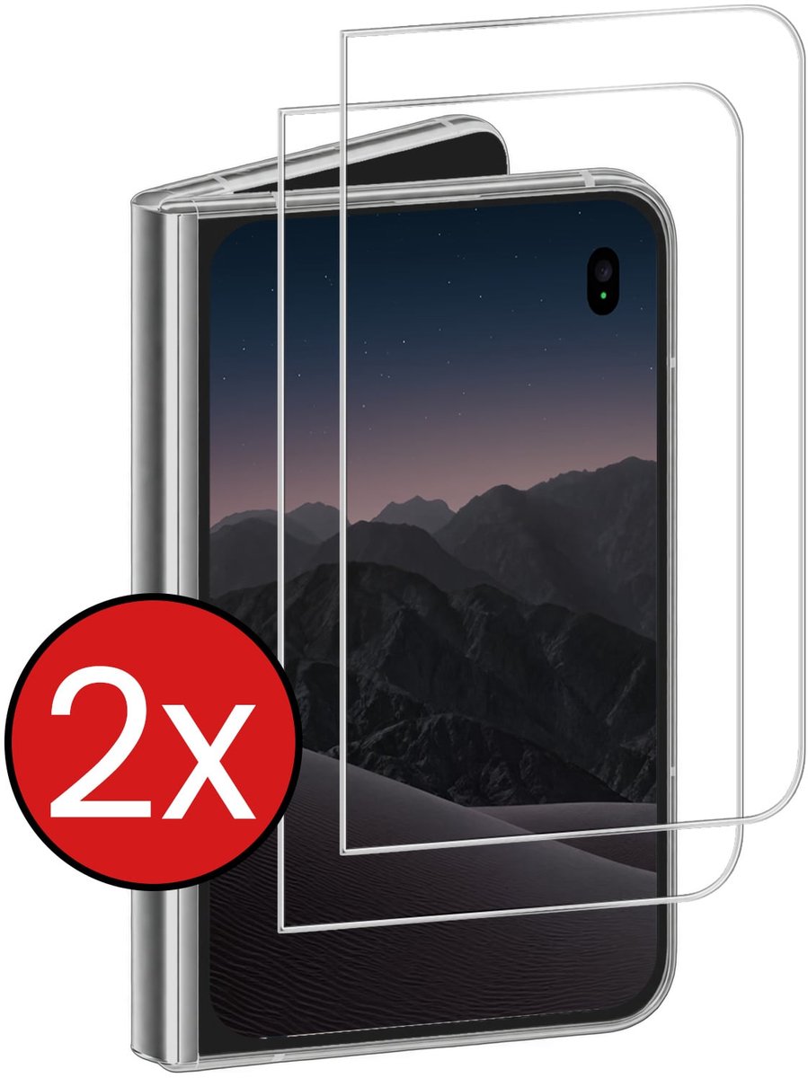 Screenprotector - 2 Stuks - Geschikt voor Apple iPhone Duo - Volledige Dekking - Beschermglas - Gehard Glas - Tempered Glass - Screen Protector