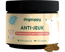 Anti-Jeuk Probiotica - Beste Product van het Jaar 2026/2027 - 100% natuurlijk - 60 snoepjes - Bij Gevoelige Huid, Krabben, Poten likken en Allergieën - Ondersteunt Gezonde Darmflora, Rustige Huid & Natuurlijke Balans - Aanbevolen door Dierenartsen