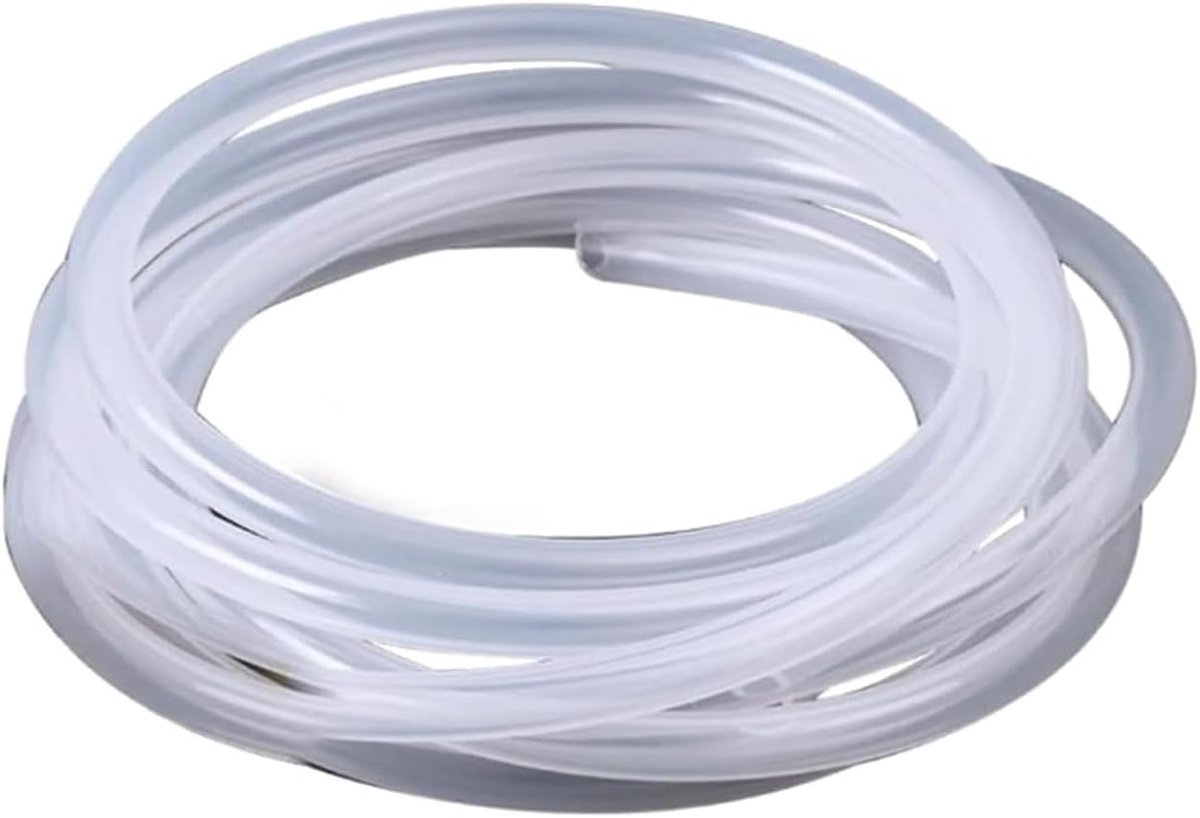 Slang, 6 mm ID x 8 mm OD, 2 meter, flexibele siliconen rubberen slangen, transparant, voedselveilige slangen voor lucht, olie, huishouden, overdracht van water, drinkwater