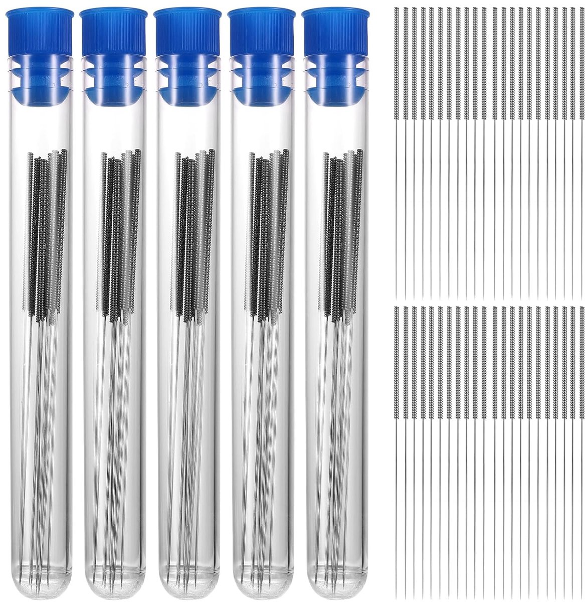 120st 3D Printer Mondstukreinigingsset, 0,4mm Roestvrij Staal 3D Printmondstuknaalden 3D Printermondstukreinigingsnaalden 3D Printermondstukreiniger voor 3D Printeraccessoire