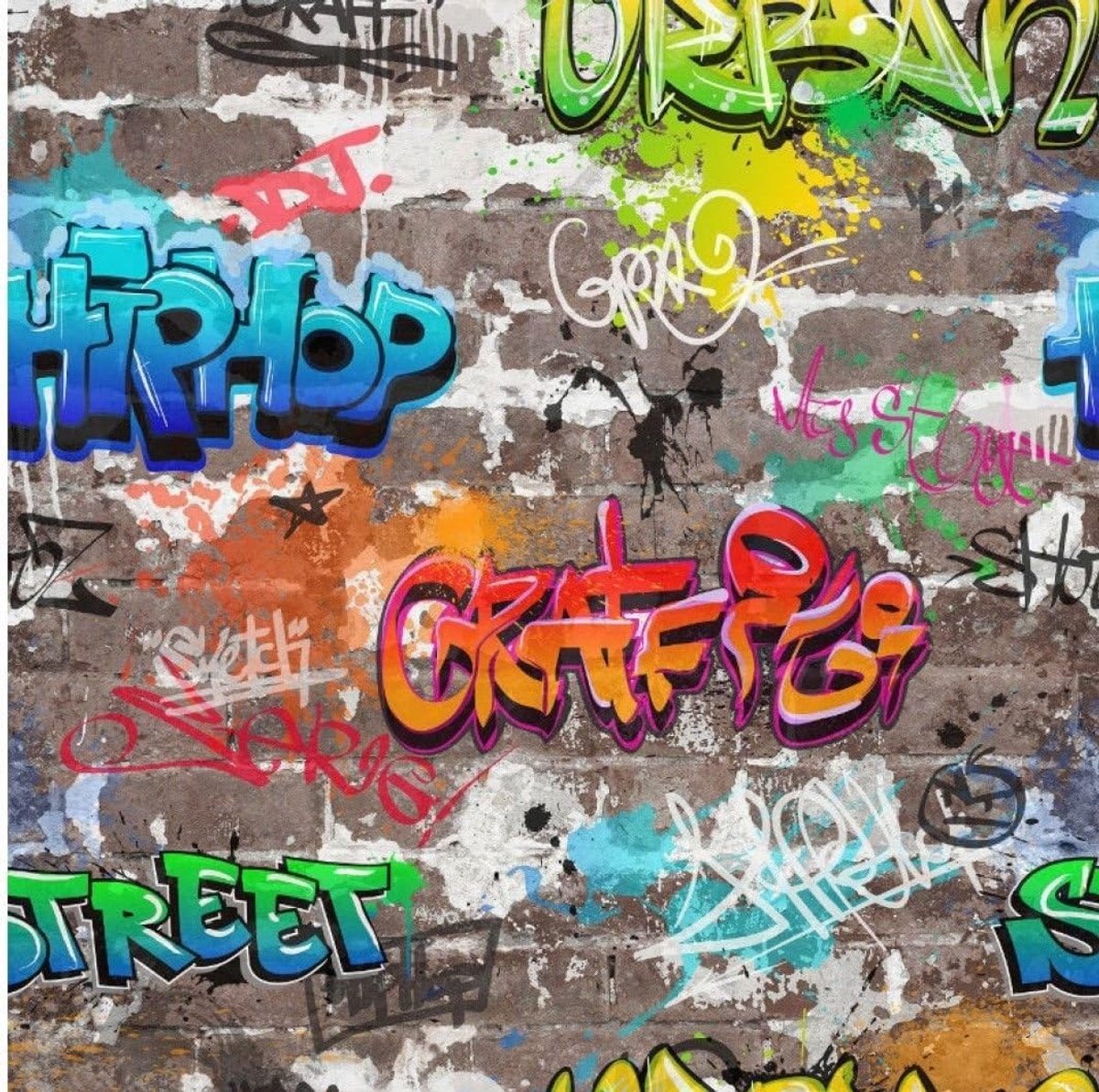 Decor Nieuwigheid Graffiti Multi