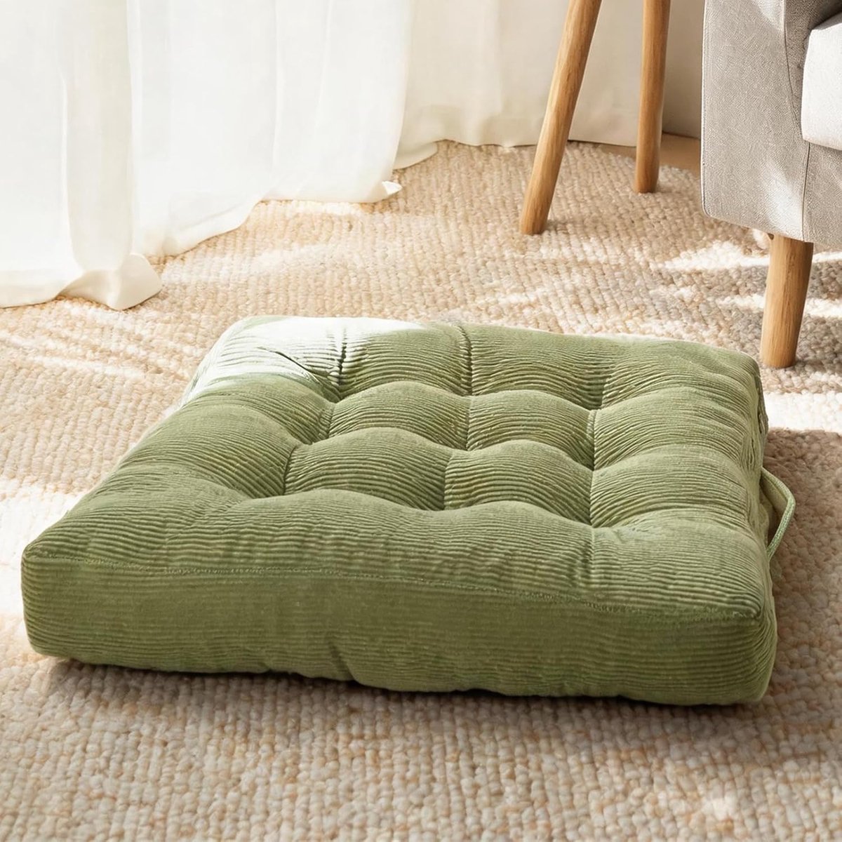 40 x 40 cm, corduroy met draaggreep, voor stoel en