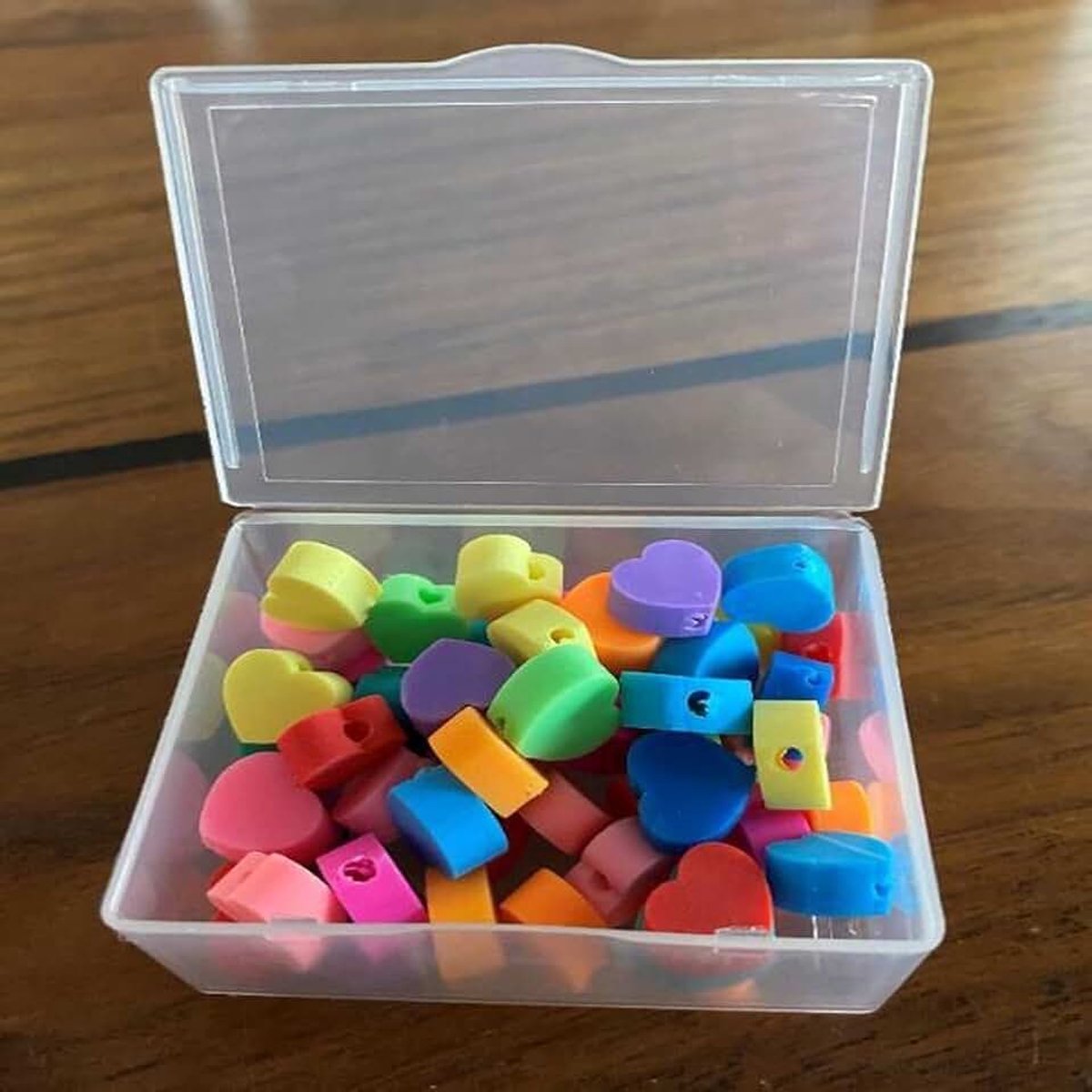 Hartjes - Kleurenmix - 1 Cm - Kleikralen - Kralen Hart