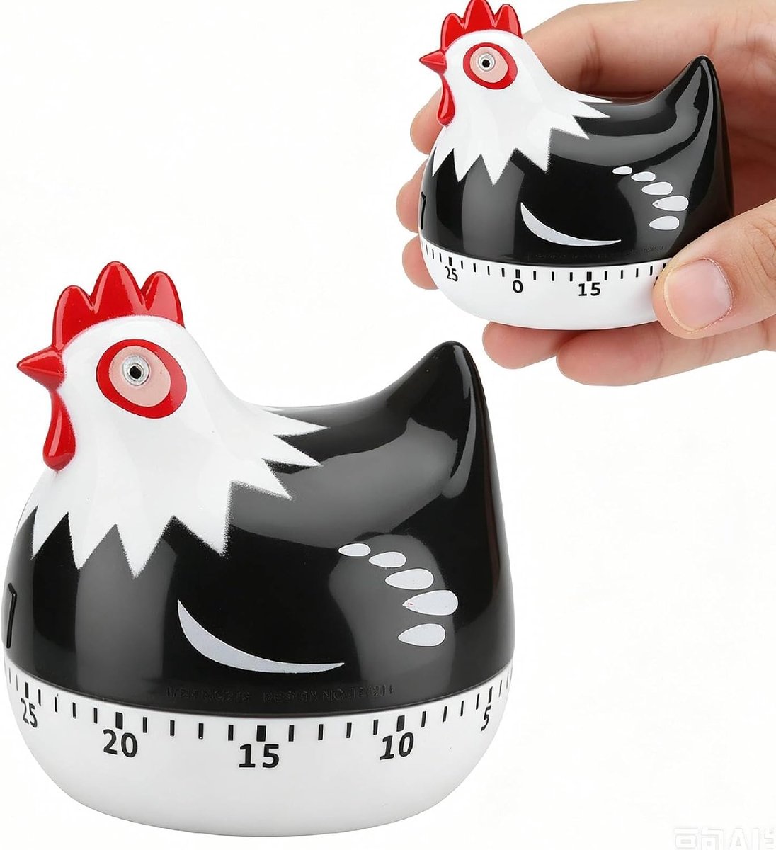 vorm keuken timer, keuken timers voor koken thuis keuken timing gereedschap (zwart)