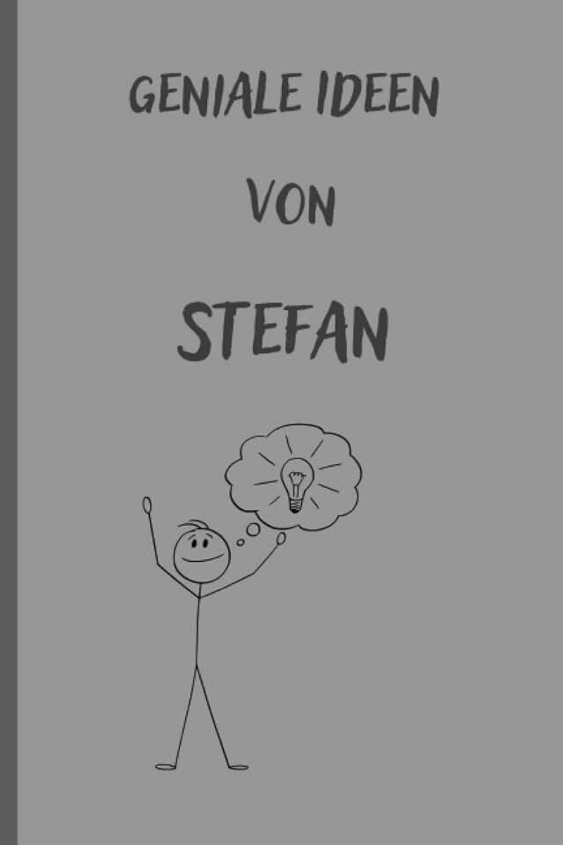 Stefan: Personalisiertes Notizbuch/Tagebuch/Geschenkbuch für Stefan