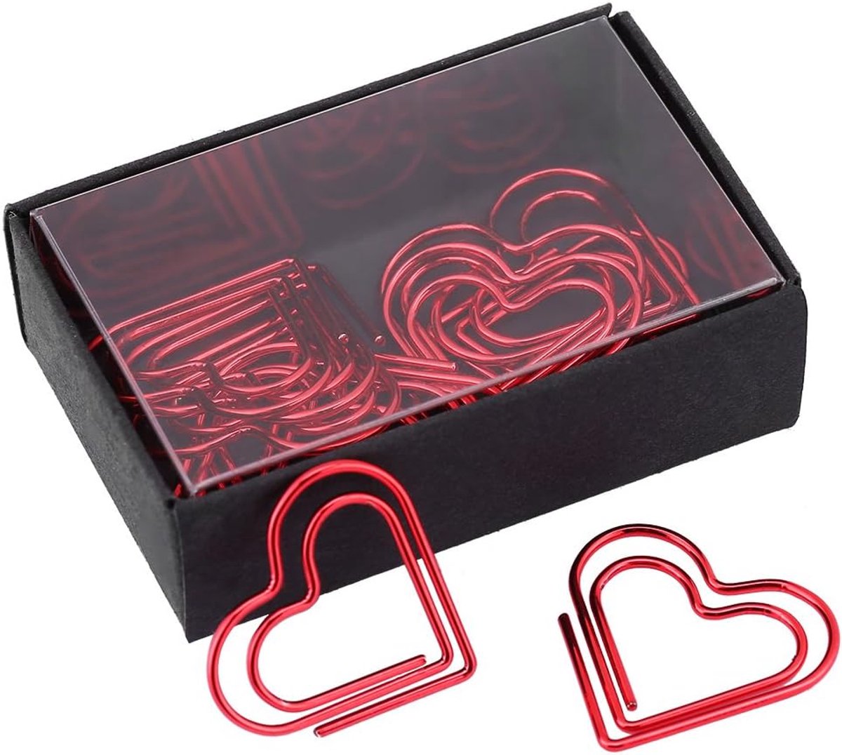 12 stks Hartvorm Paperclips Rood Goud Kleur Decoratieve Paperclips Paperclips Bladwijzer Merk Document Organiseren, roze Kleur: