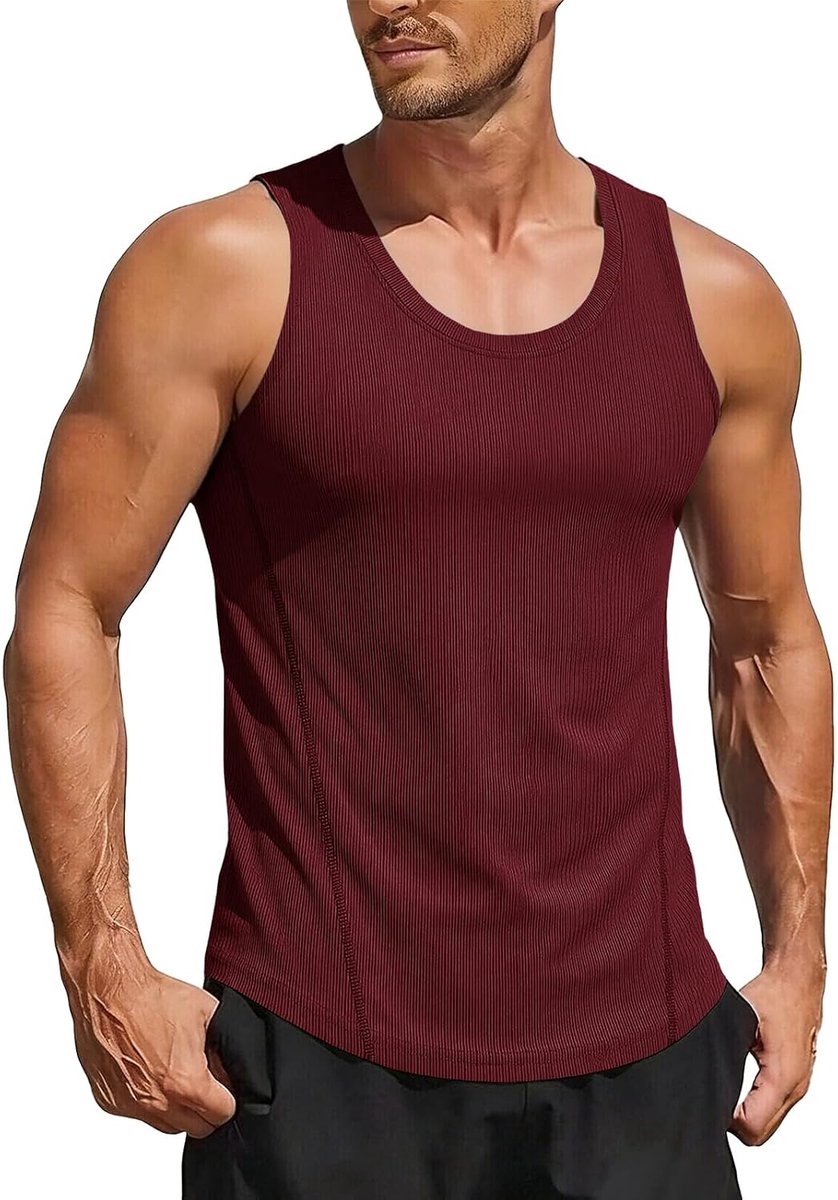 Cmdr Tanktop voor heren, voor fitness, gym, workout, mouwloos, voor bodybuilding