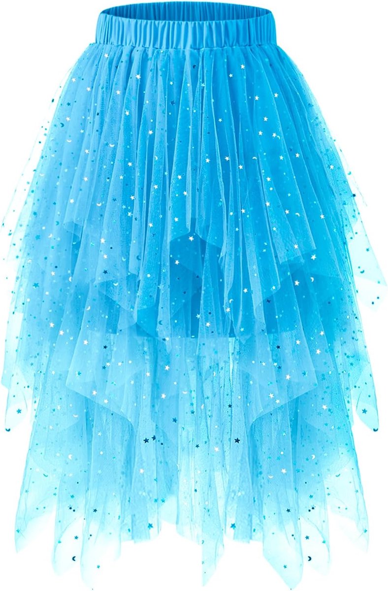 Rokken voor Vrouwen - Trendy Elastische Taille Asymmetrische Tutu Homecoming Halloween A-Lijn Rok
