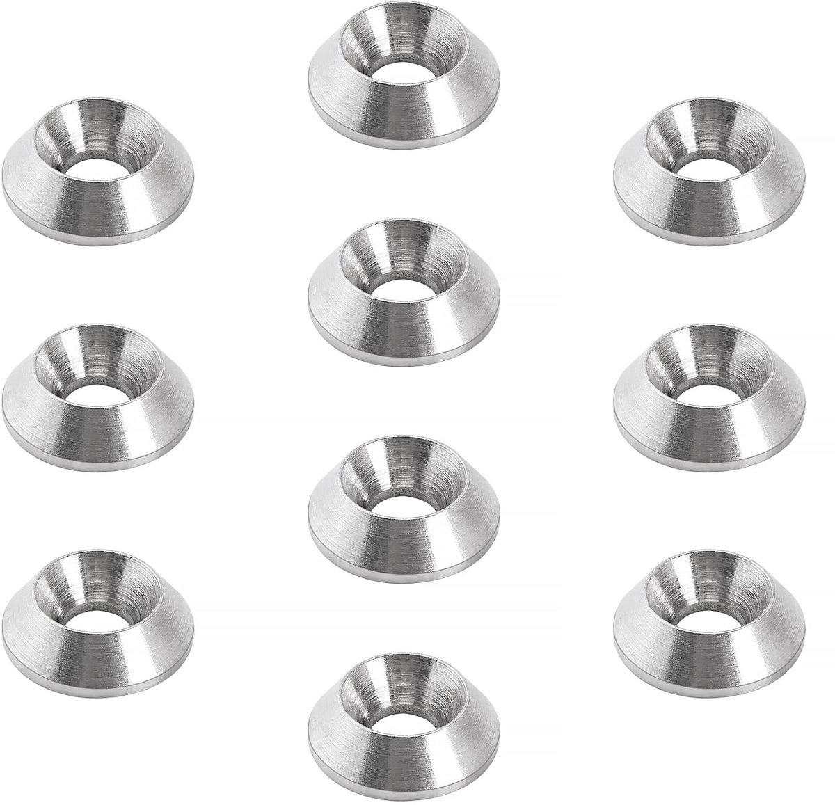10 Stuks M3x10x3 Verzonken Ring, 304 Roestvrijstalen Afwerking Verzonken Ring, voor Schroeven