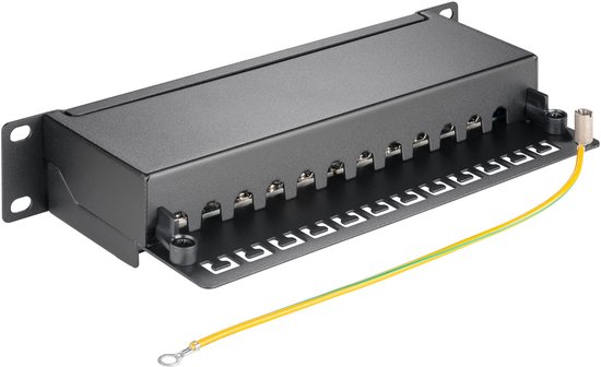CAT 6 patchpaneel, 10 inch, 12-poorts van Merkloos — afbeelding 4