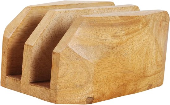 Verstelbare Ergonomische Houten Verticale Laptop Stand Houder voor Desktop Dubbele Laptop Houder-Slot Stand Past Alle Laptops Tot 17.3" Corporate Duurzame Geschenken - Mangohout — afbeelding 2