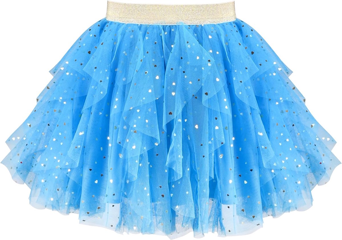 Rok Marineblauw Parel Sterren Sprankelend Tutu Dansen 4-12 jaar