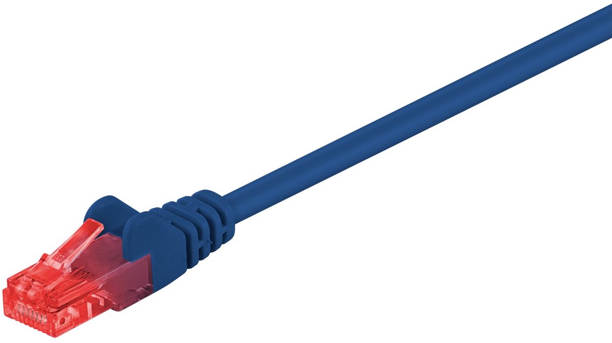 Wentronic CAT6 Netwerkkabel - RJ45 - Blauw - 7 m