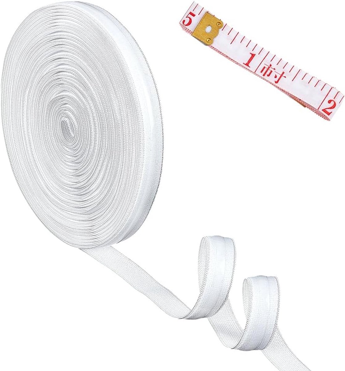 9,1 m siliconen grijpmanchet, elastisch, 5/8 inch breed, niet antislip, elastische band, wit, rekbaar, siliconen band voor kleding, naaien, doe-het-zelf handwerk
