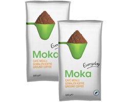 Moka Everyday - Multipack - Gemalen Koffie - 1000g (2x500g)