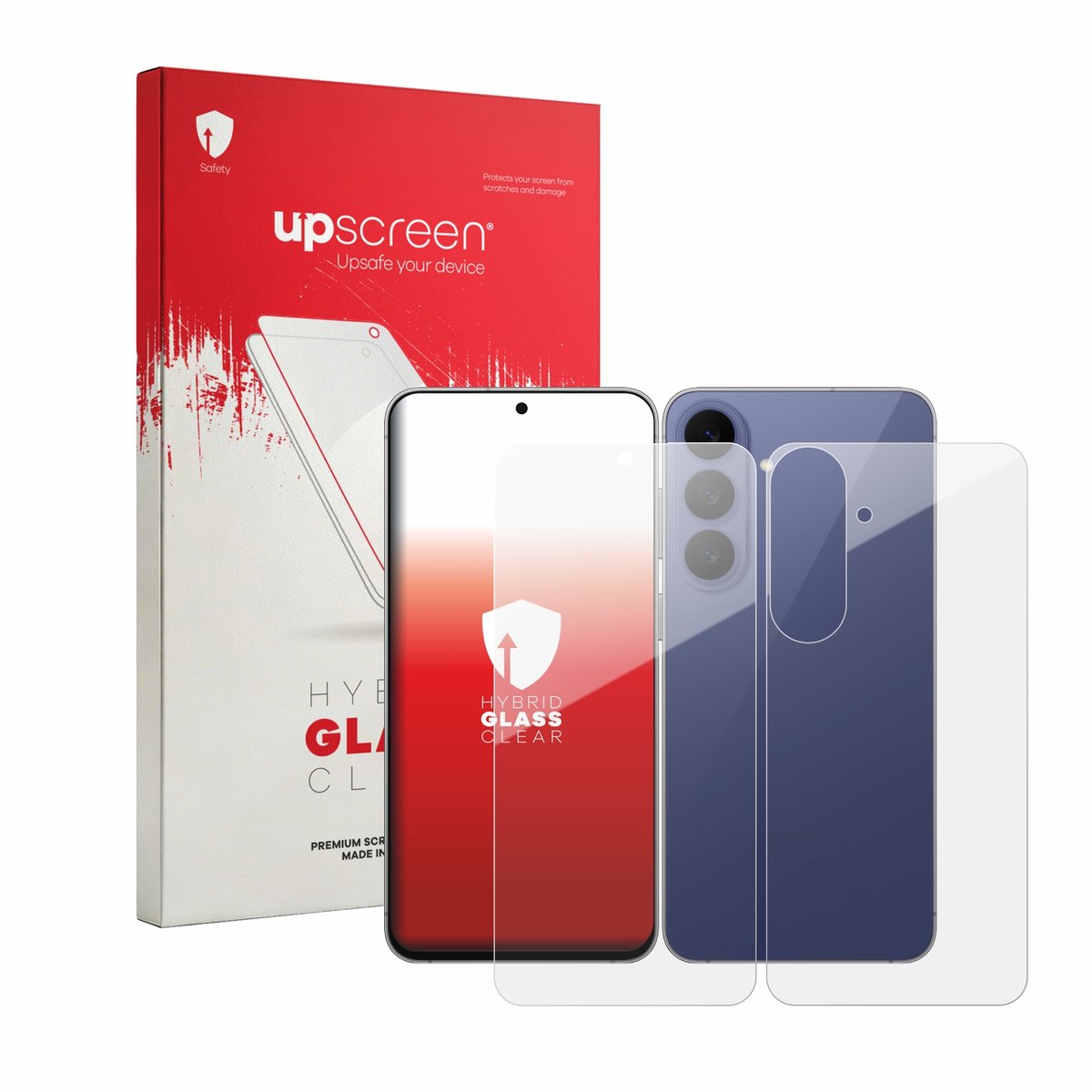 upscreen - Screenprotector voor Samsung Galaxy S26 FE (Voor+Achter) - Folie Beschermfolie Beschermglas transparant