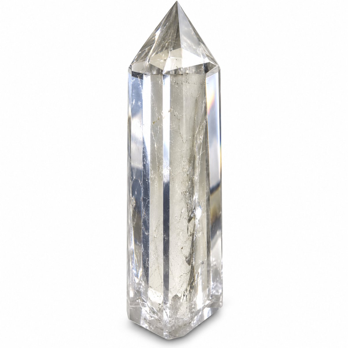 S4H Bergkristal Punt Gepolijst ±1 kg – Natuurlijke Edelsteen Obelisk – Kristal voor Energie, Helderheid, Meditatie & Interieur Bergkristal Helder AAA+