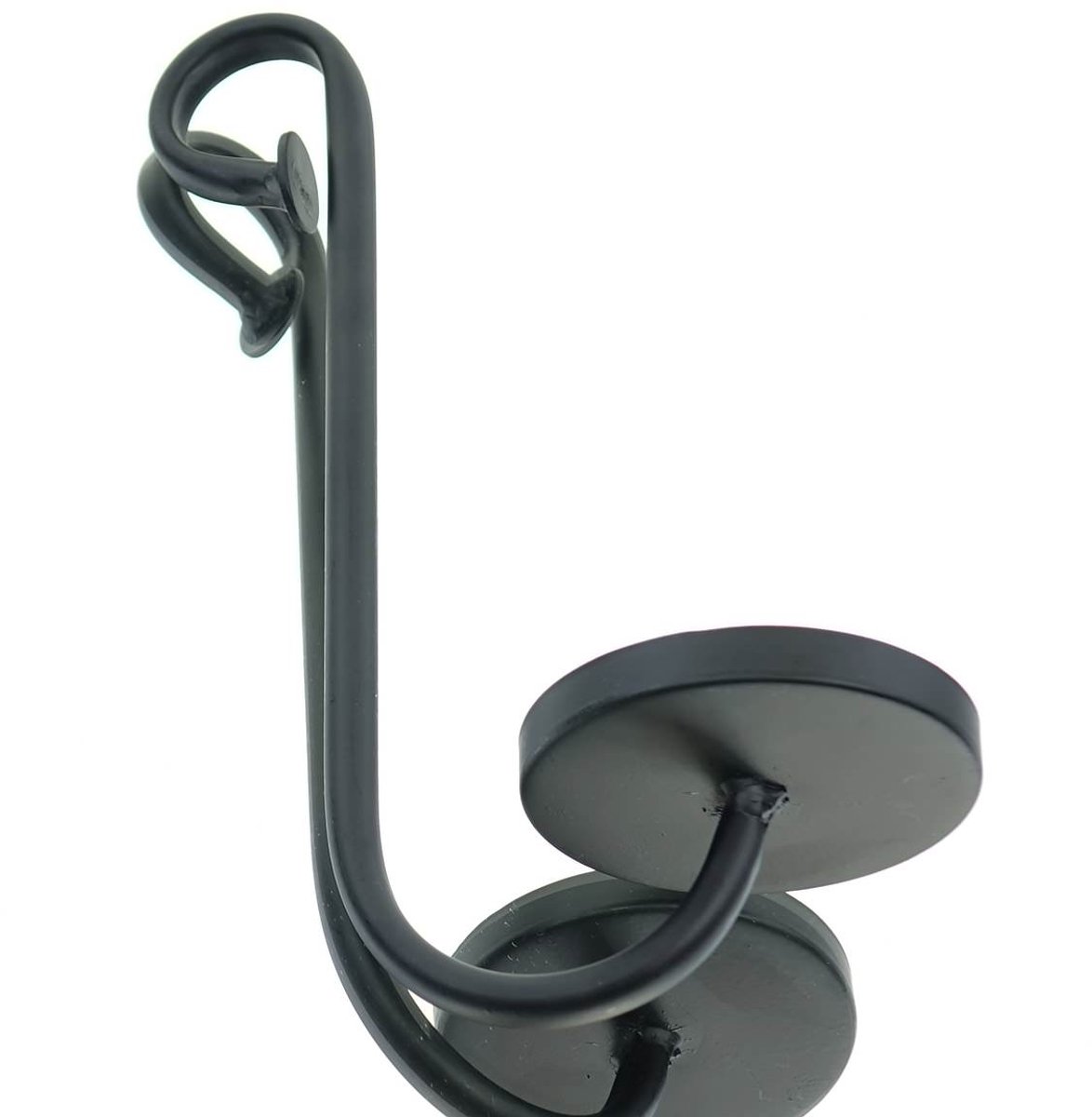 posiwio opsteekkaarsenhouder zwart Ø 8,5 cm 25 cm - metaal