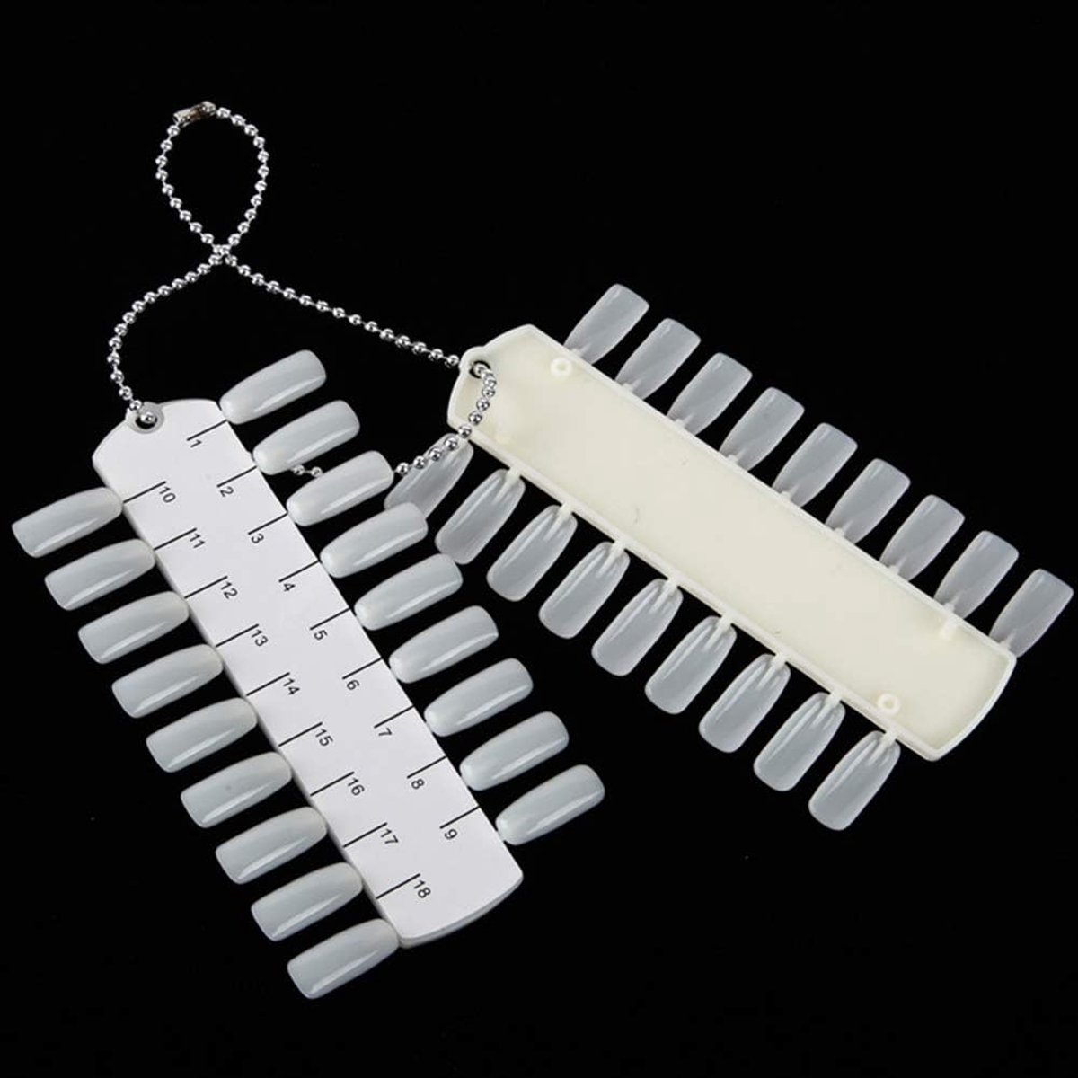 36 vellen nagelkleurplaat nagelverf sticks nail art tips nagellak display sticks nagelstudio gereedschap (2 stuks)