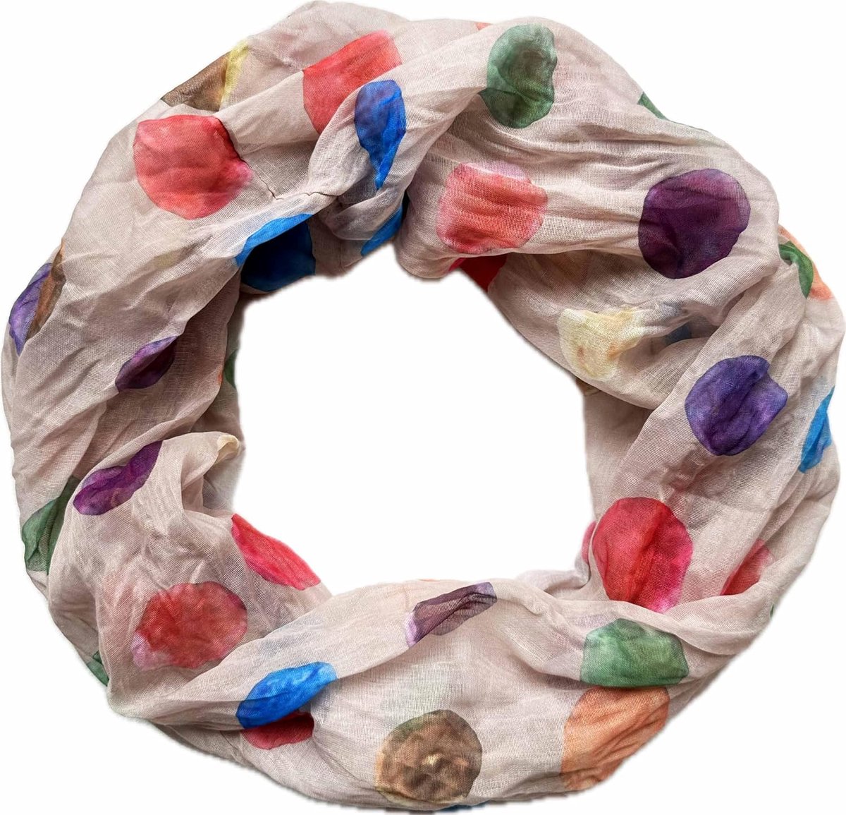 Zijde loop kleurverloop lente ronde sjaal regenboog unisex zomer lichte sjaal stola dots