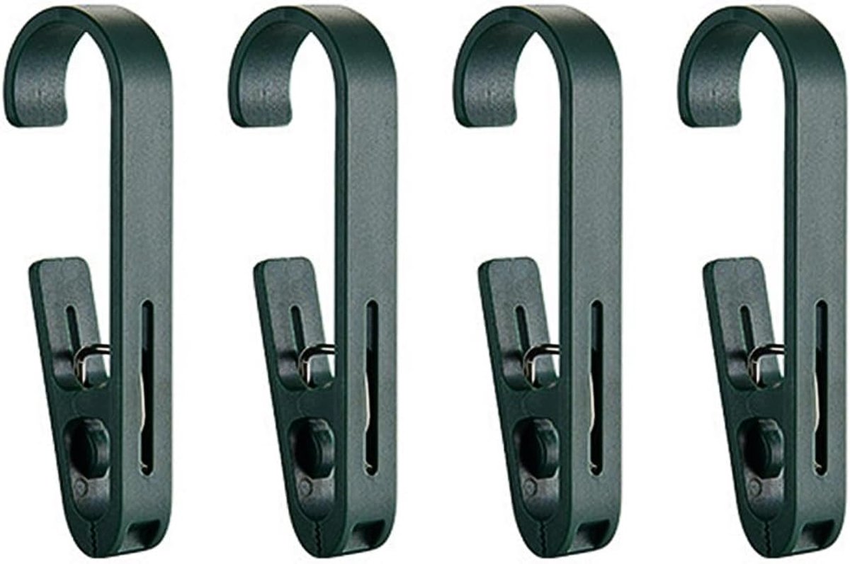 4 stuks dunne washaken, antislip klemhaken, multifunctionele clips, washaken met clips, multifunctionele haken, voor badkamer, kledingkast, kleding drogen