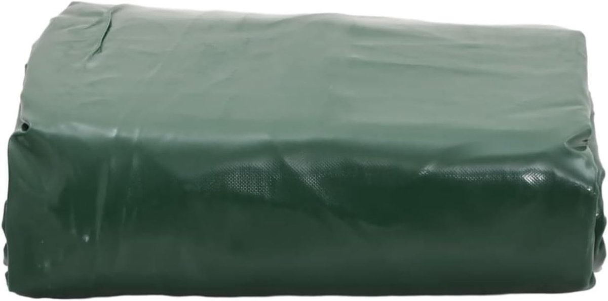 Afdekzeil, groen, 6 x 8 m, 650 g/m², multifunctioneel zeil, waterdicht, zeildoek voor tuinmeubelen, houten stapel, boten, camping, vrachtwagen, bouwplaatsen, 156147
