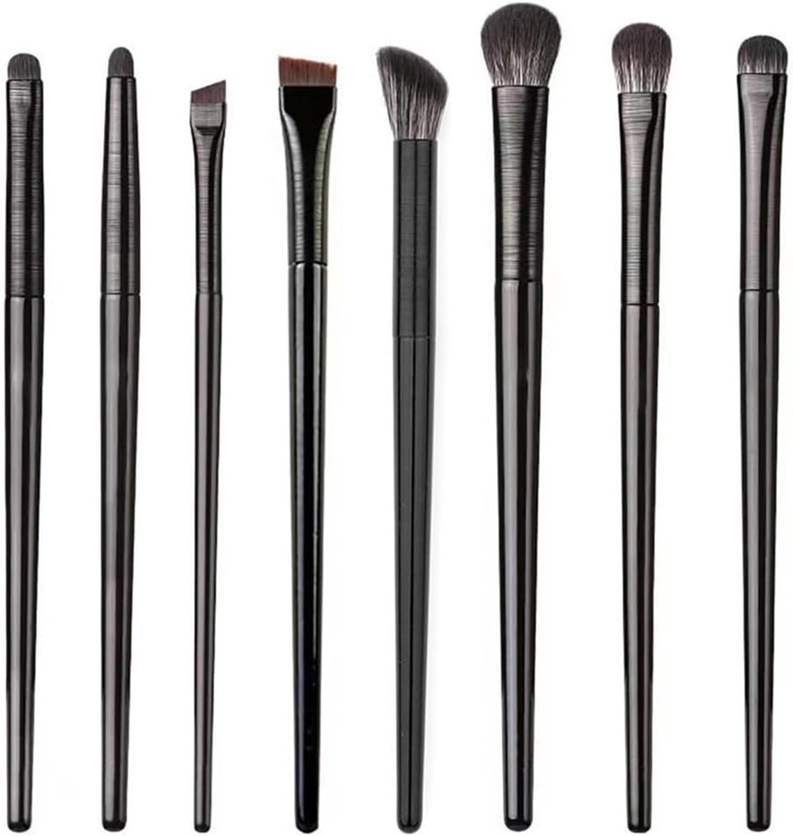 Make-upset voor oogschaduw, 8 stuks, professionele make-upkwasten, oogmake-up, geschikt voor ogen, neus, wenkbrauwen