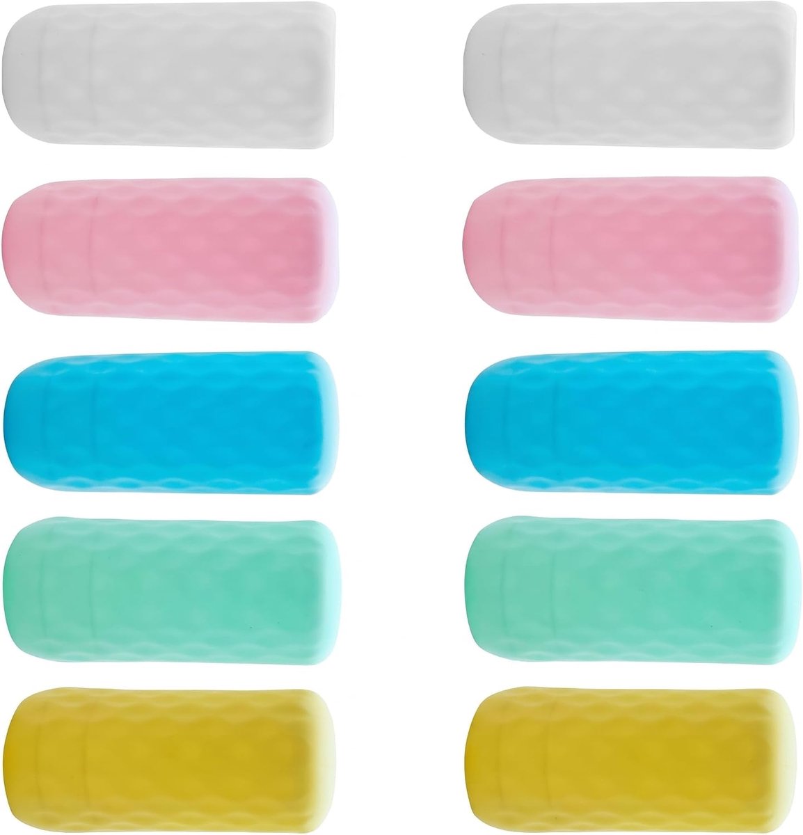 10 Elastische Siliconen Antilek Hoezenset voor Reisflessen en Cosmetica