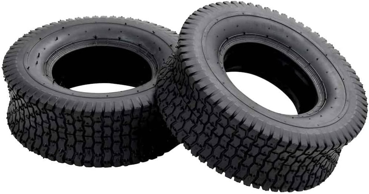 Kruiwagenbanden 2 STK. 13x5.00-6 4PR rubber reservewielen zwart