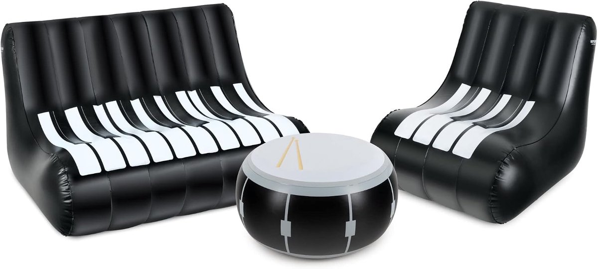 IF-SET Opblaasbare Loungemeubelset, Voor 3-4 personen