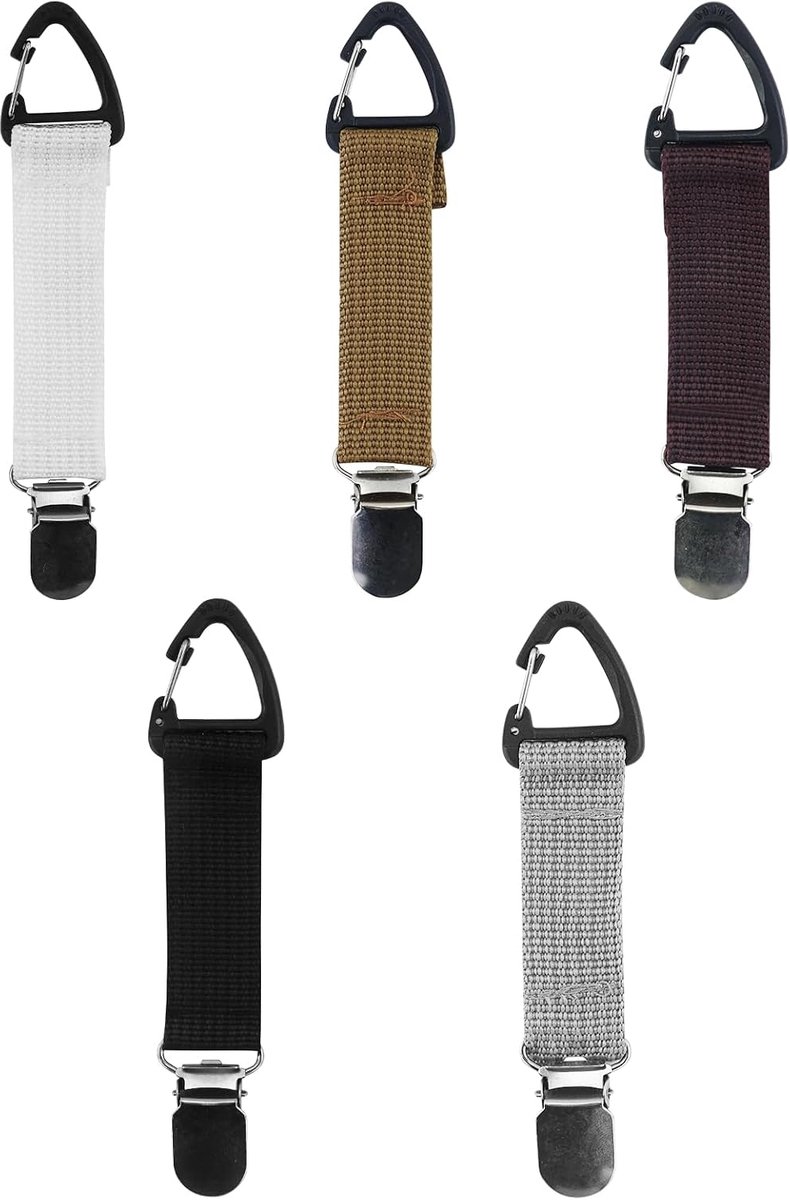 5 stuks hoedclips voor reizen elastische hoedenhouder clip handsfree hoedclip voor dames heren elastische hoedclips voor outdoor handtas reistas rugzak