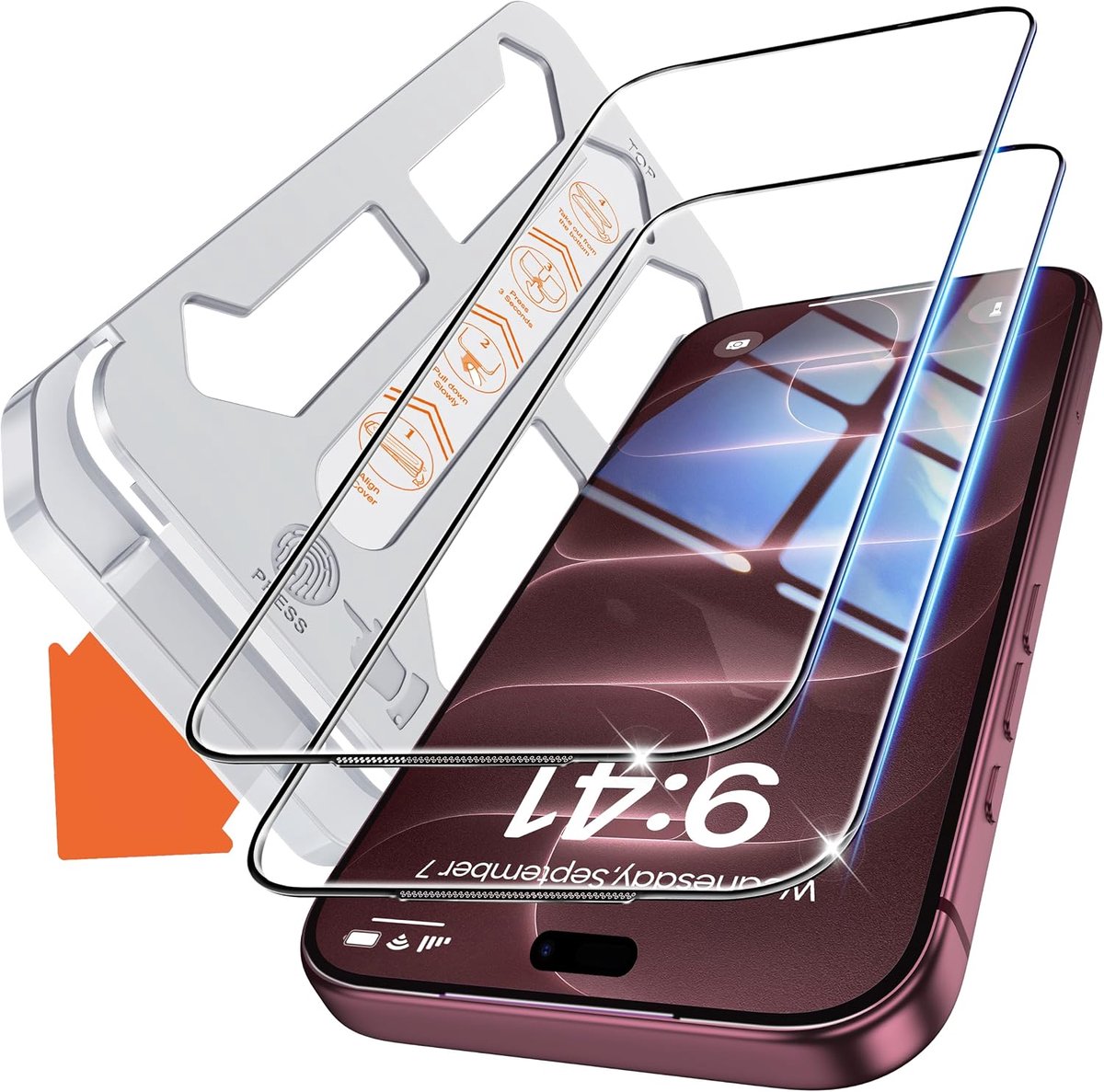 2 stuks voor iPhone New pantserglas beschermfolie glas